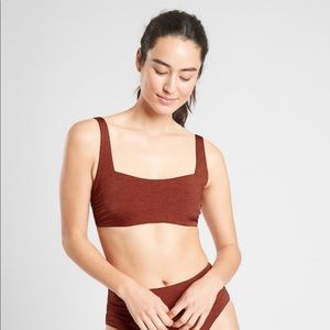 Athleta Aqualuxe Bikini Top 32B/C Dried Cinnamon